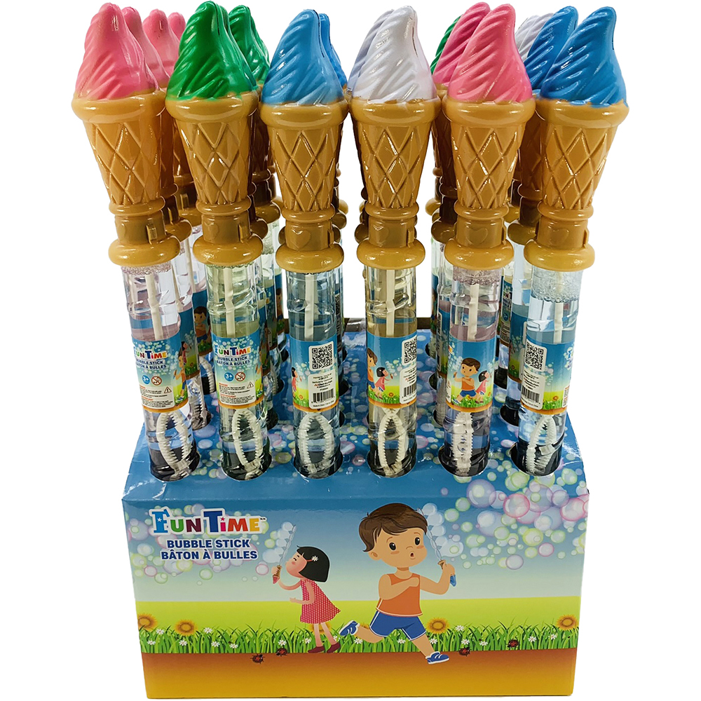 Image Bubble stick - Ice cream, 4 assorted colors